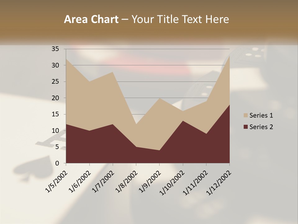 A Number Of Playing Cards On A Table PowerPoint Template