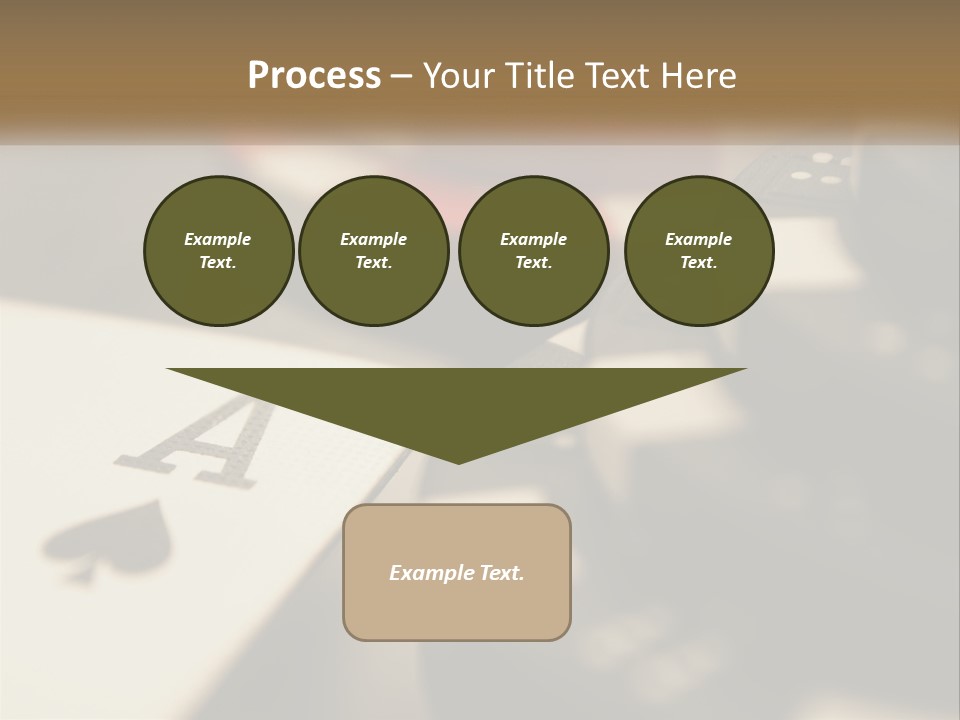 A Number Of Playing Cards On A Table PowerPoint Template
