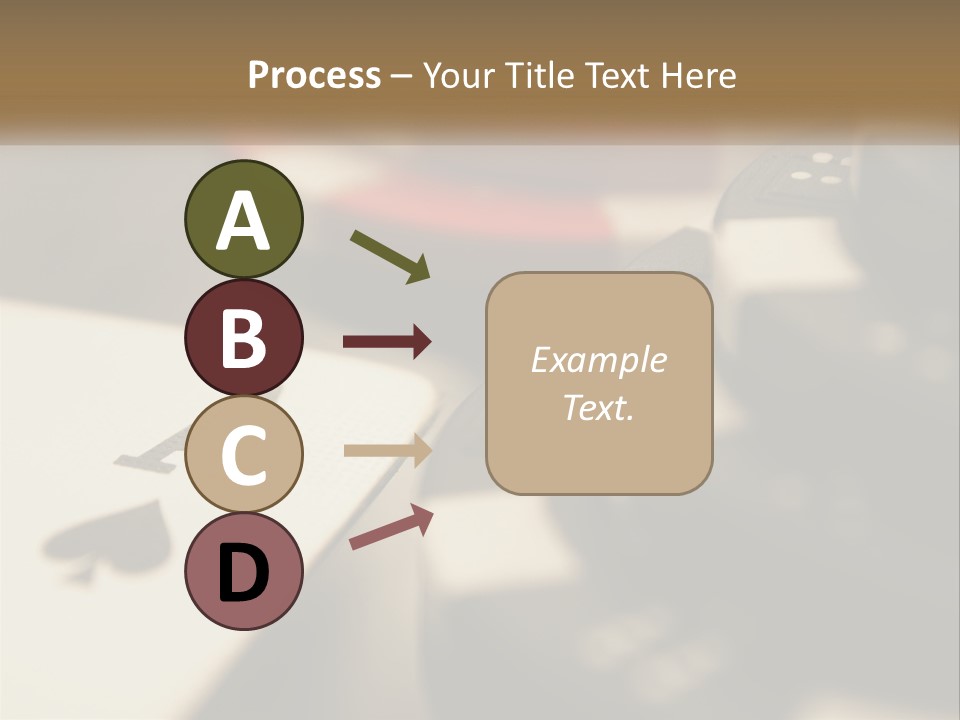 A Number Of Playing Cards On A Table PowerPoint Template