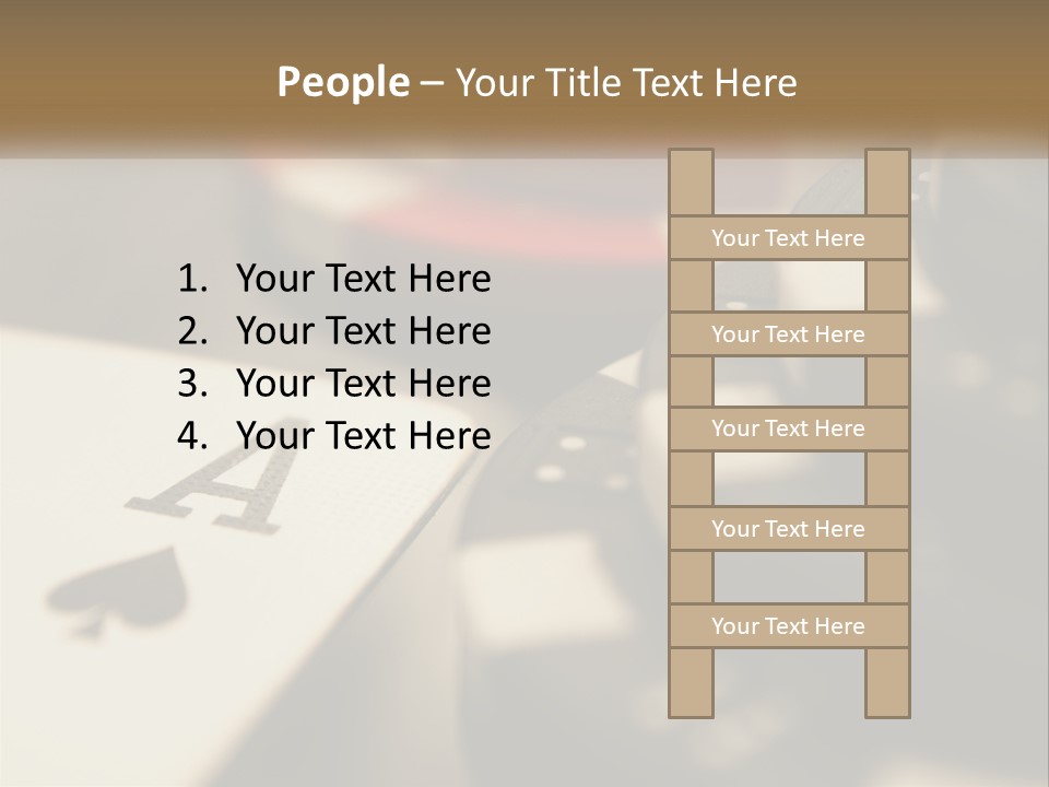 A Number Of Playing Cards On A Table PowerPoint Template