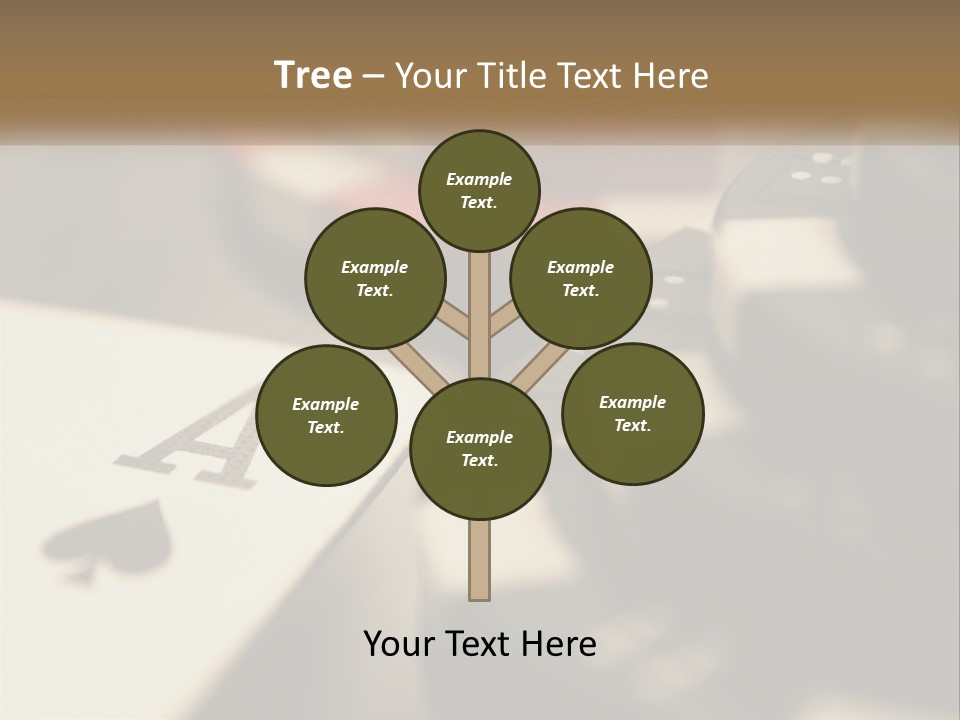 A Number Of Playing Cards On A Table PowerPoint Template