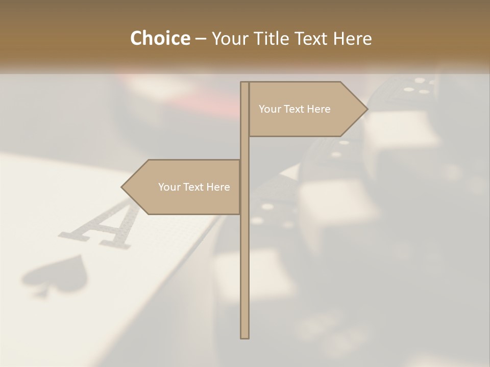 A Number Of Playing Cards On A Table PowerPoint Template