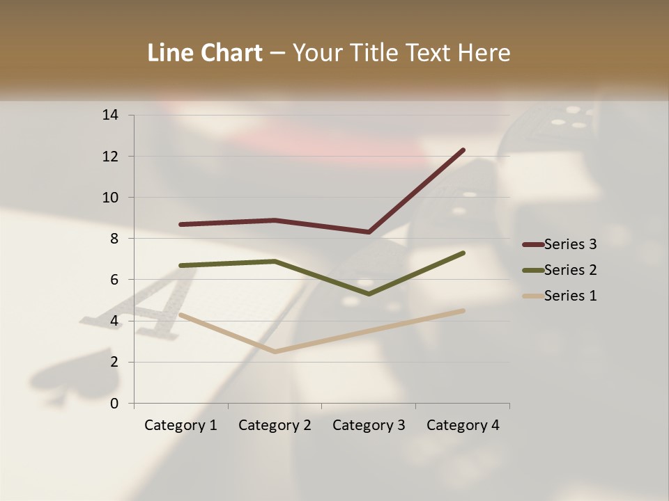 A Number Of Playing Cards On A Table PowerPoint Template