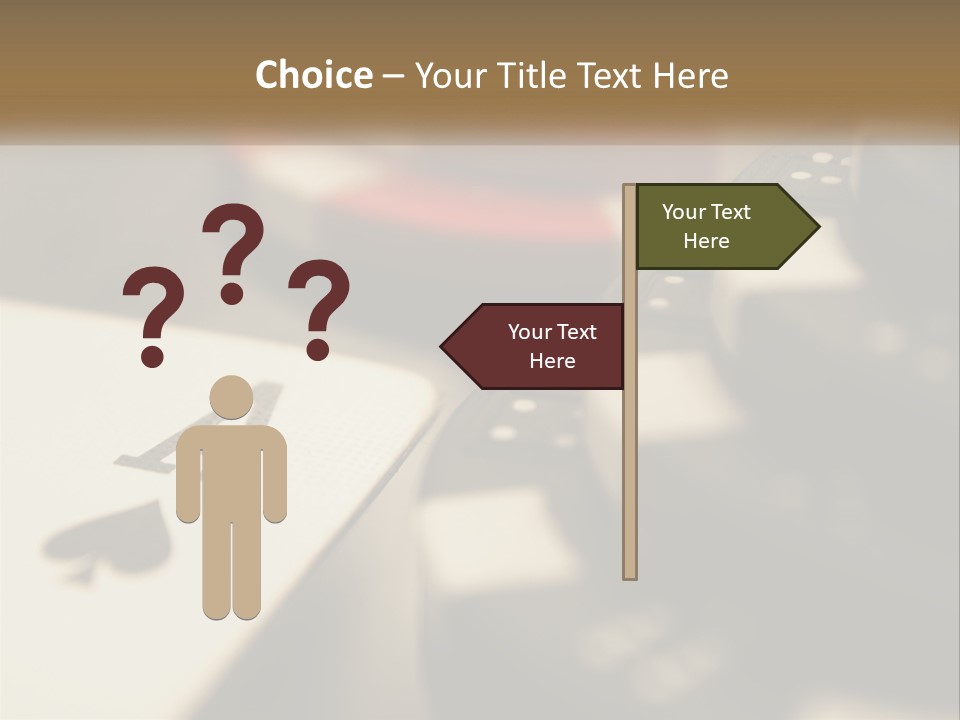 A Number Of Playing Cards On A Table PowerPoint Template
