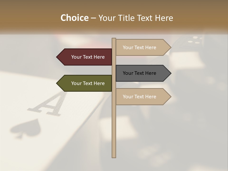 A Number Of Playing Cards On A Table PowerPoint Template