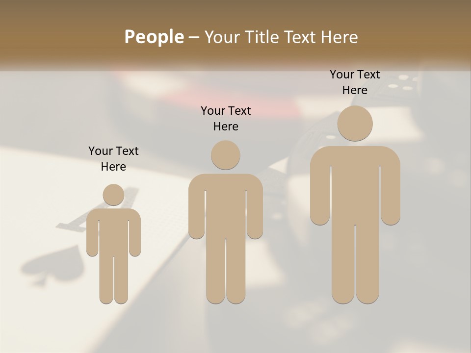 A Number Of Playing Cards On A Table PowerPoint Template
