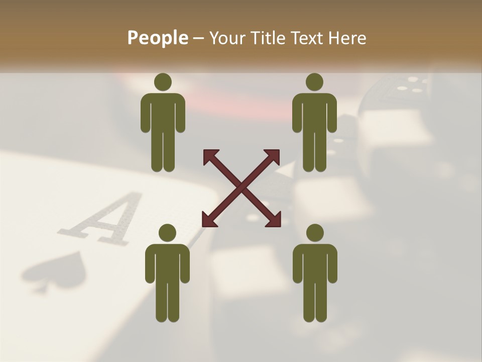 A Number Of Playing Cards On A Table PowerPoint Template