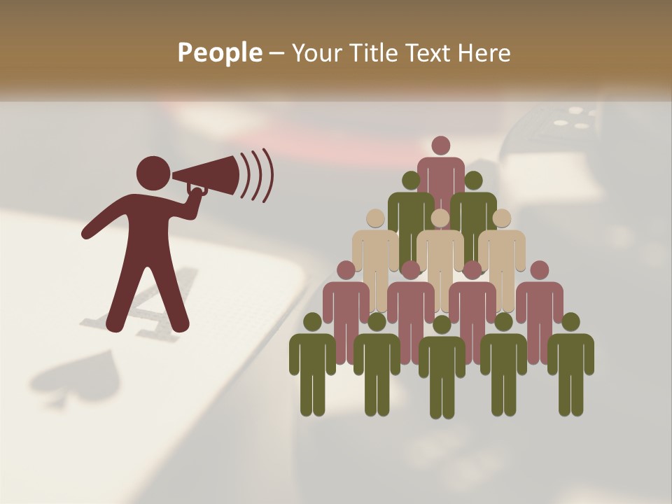 A Number Of Playing Cards On A Table PowerPoint Template