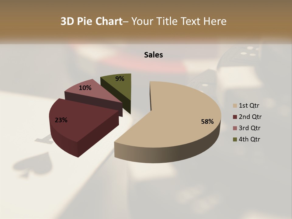 A Number Of Playing Cards On A Table PowerPoint Template