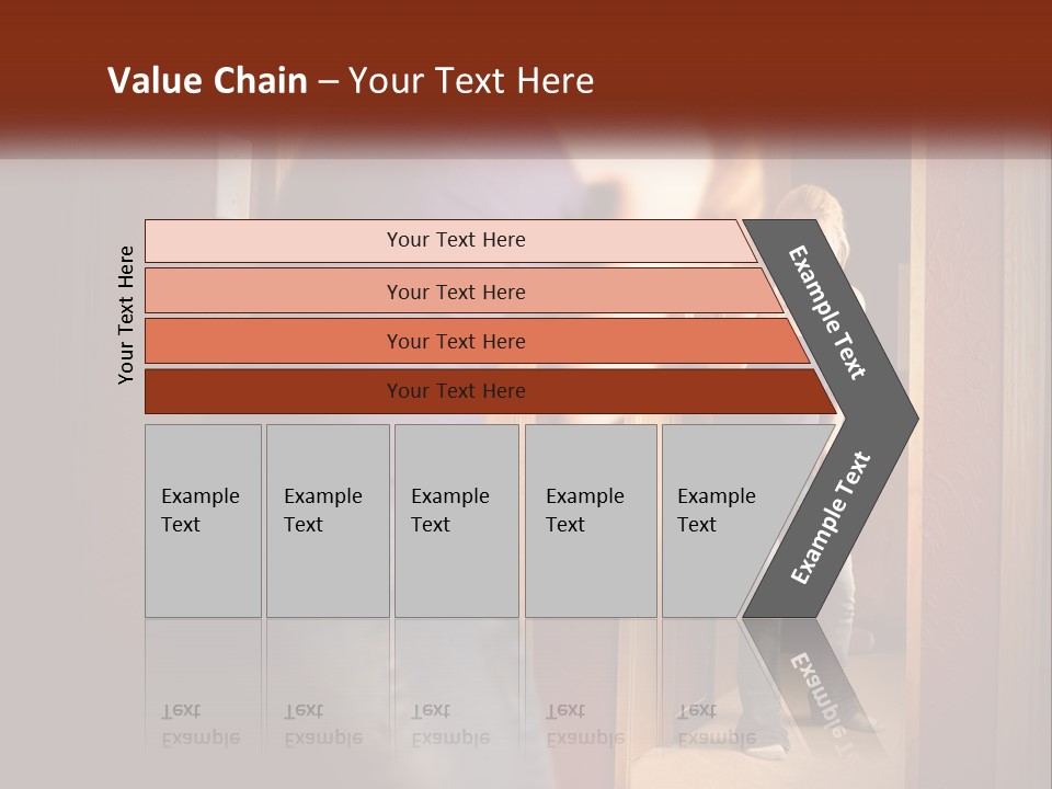 A Woman Standing In Front Of A Mirror PowerPoint Template