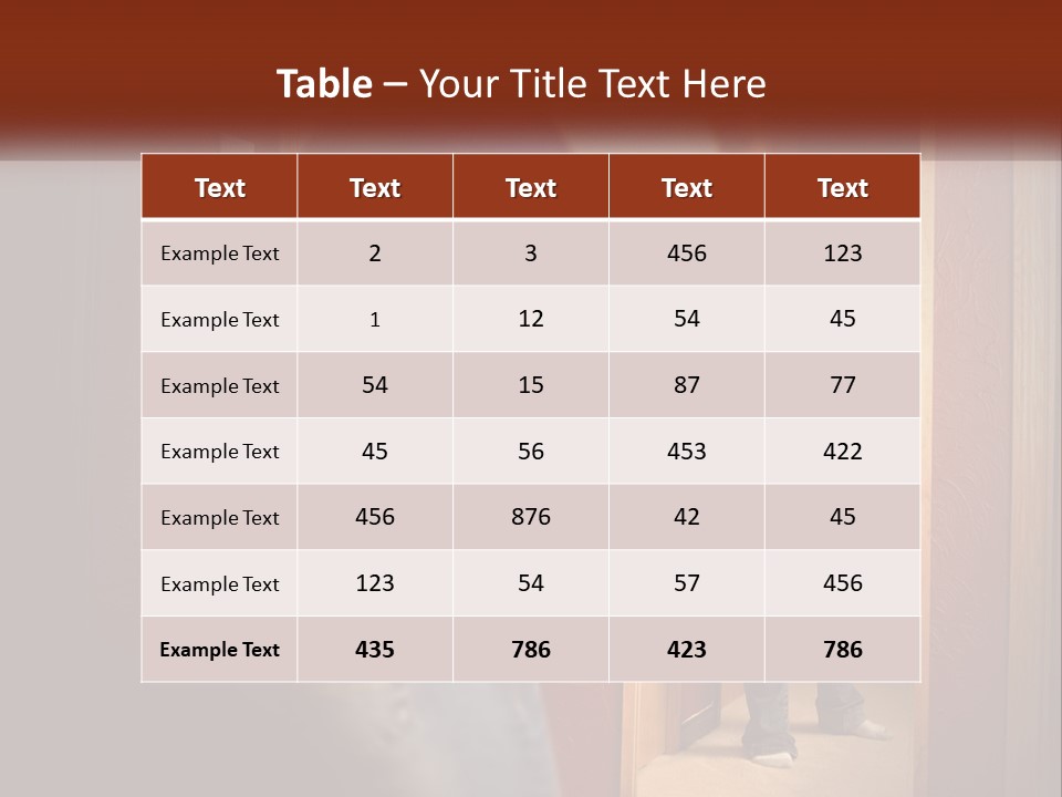 A Woman Standing In Front Of A Mirror PowerPoint Template