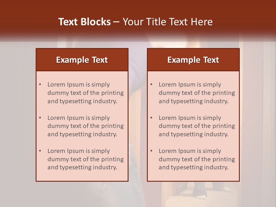 A Woman Standing In Front Of A Mirror PowerPoint Template