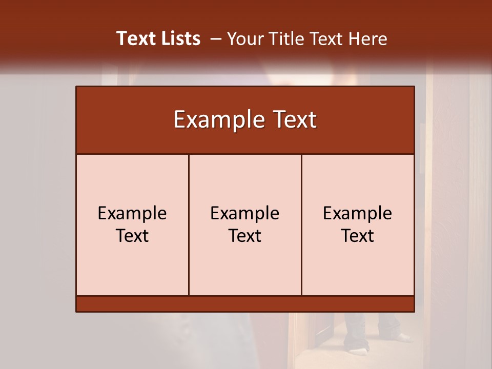 A Woman Standing In Front Of A Mirror PowerPoint Template