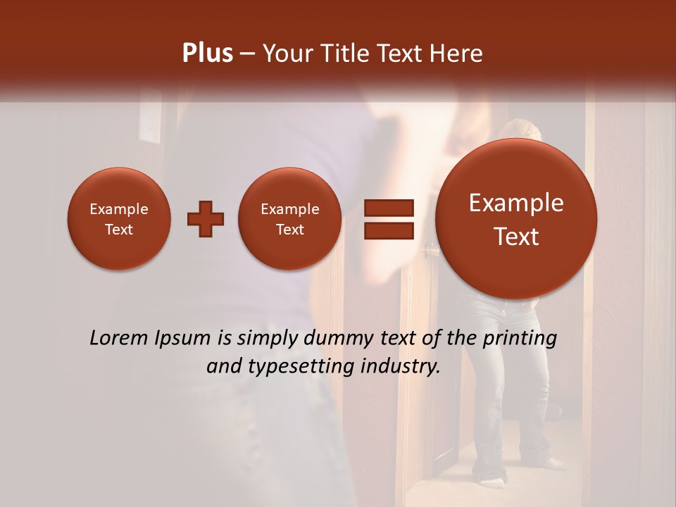 A Woman Standing In Front Of A Mirror PowerPoint Template