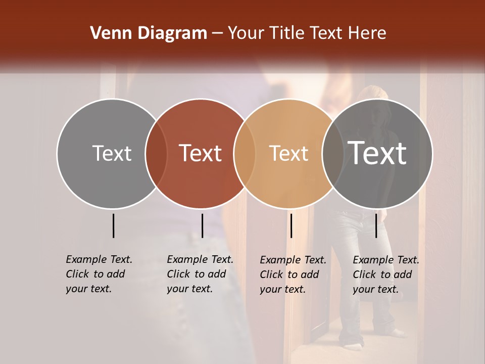 A Woman Standing In Front Of A Mirror PowerPoint Template