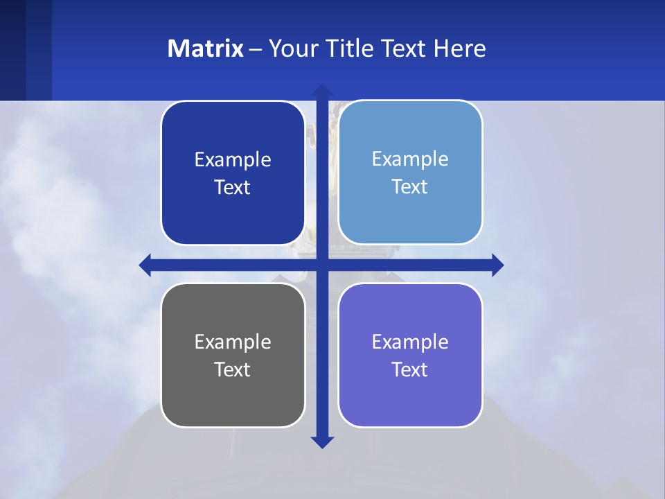 A Statue Of Lady Justice On Top Of A Building PowerPoint Template