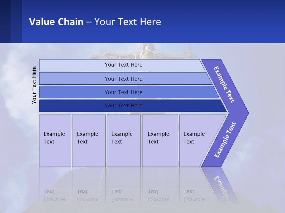 A Statue Of Lady Justice On Top Of A Building PowerPoint Template
