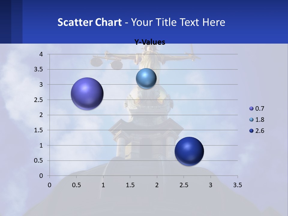 A Statue Of Lady Justice On Top Of A Building PowerPoint Template