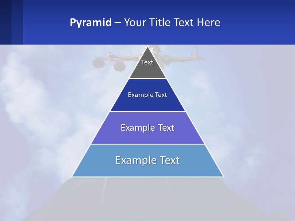 A Statue Of Lady Justice On Top Of A Building PowerPoint Template