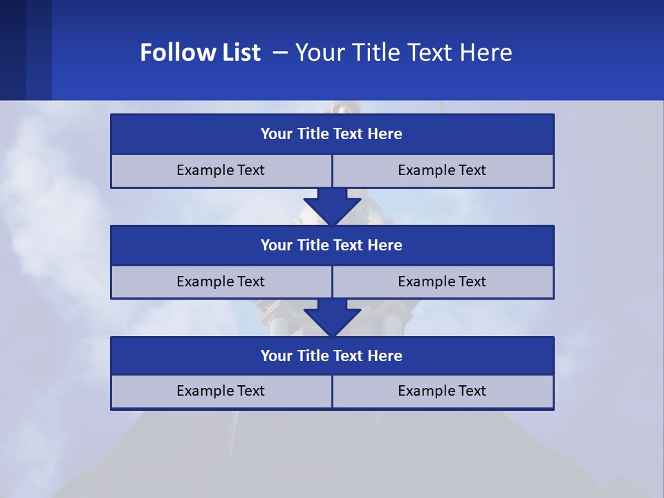 A Statue Of Lady Justice On Top Of A Building PowerPoint Template