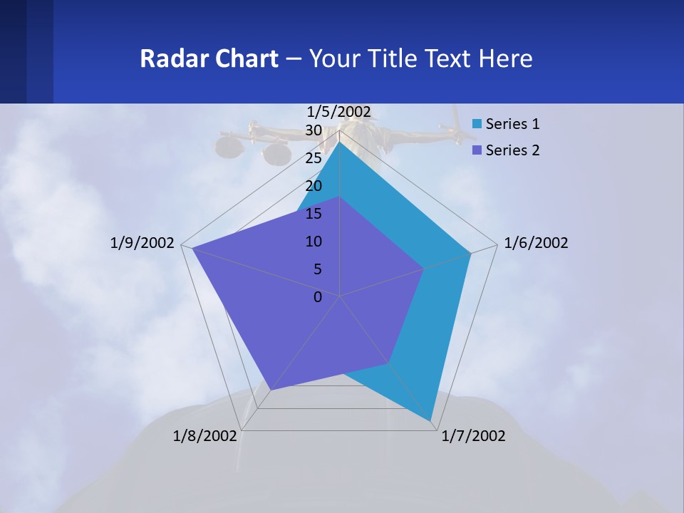 A Statue Of Lady Justice On Top Of A Building PowerPoint Template
