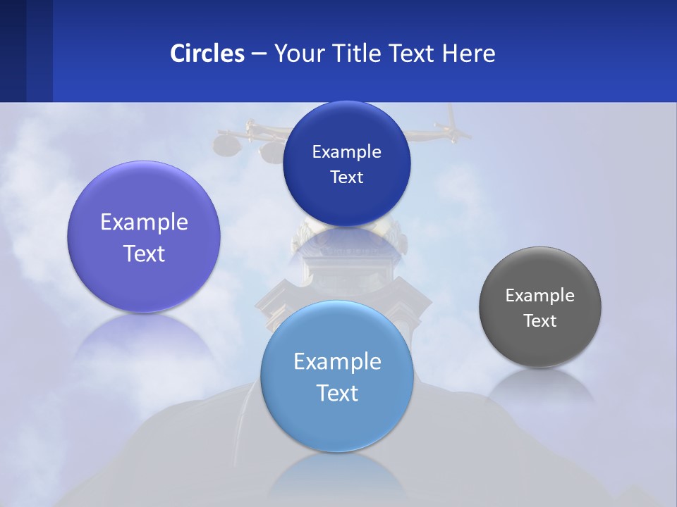 A Statue Of Lady Justice On Top Of A Building PowerPoint Template