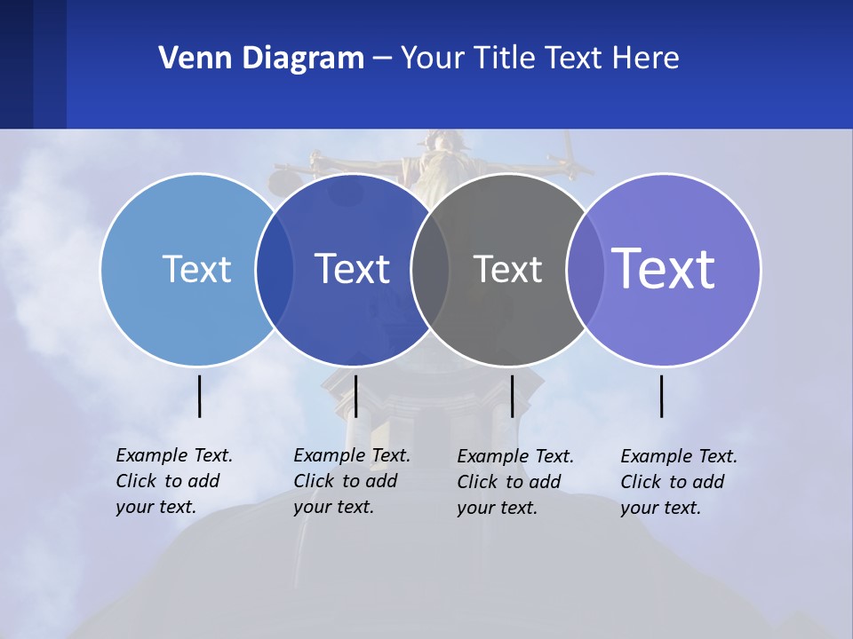 A Statue Of Lady Justice On Top Of A Building PowerPoint Template
