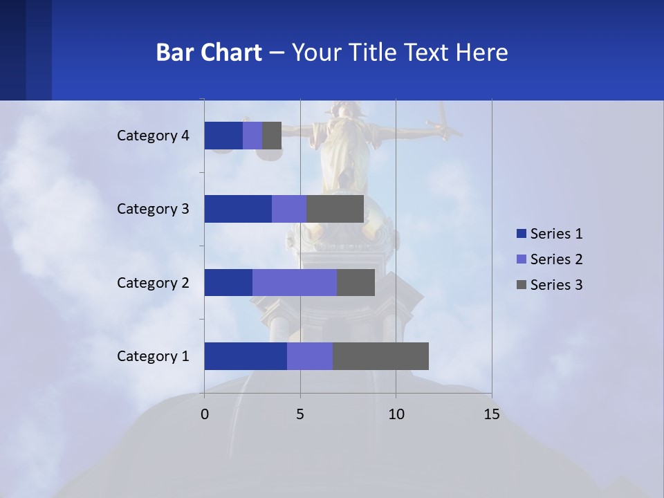 A Statue Of Lady Justice On Top Of A Building PowerPoint Template