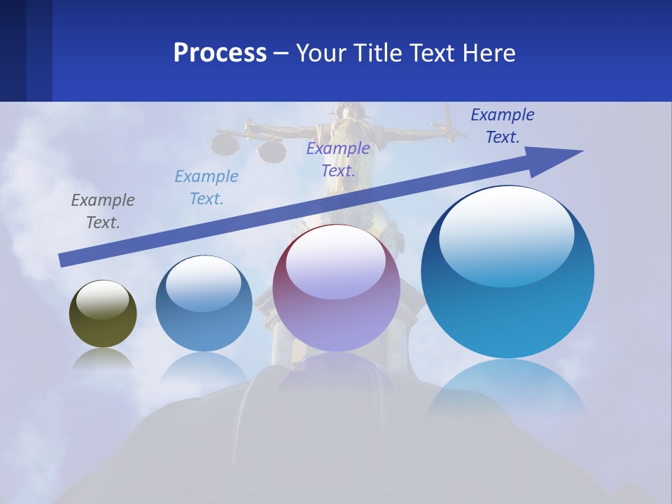 A Statue Of Lady Justice On Top Of A Building PowerPoint Template