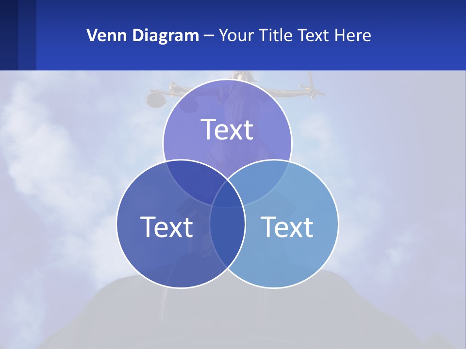 A Statue Of Lady Justice On Top Of A Building PowerPoint Template