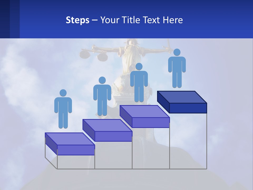 A Statue Of Lady Justice On Top Of A Building PowerPoint Template