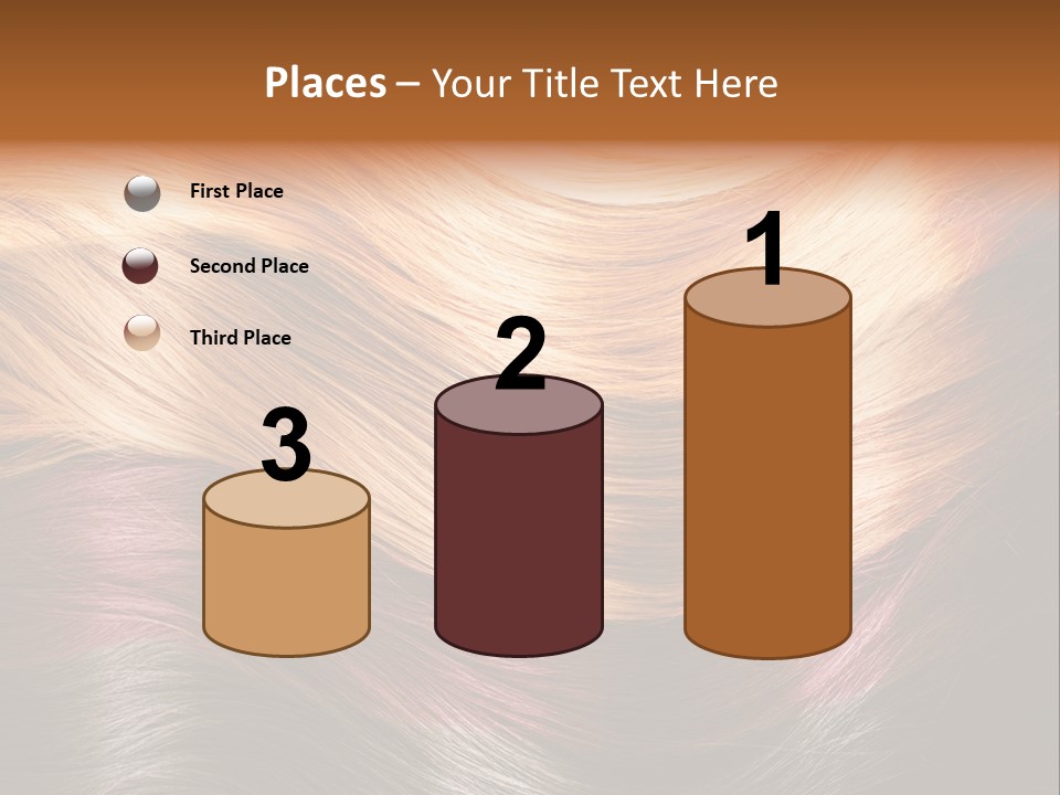 A Group Of Different Colored Hair On A Black Background PowerPoint Template