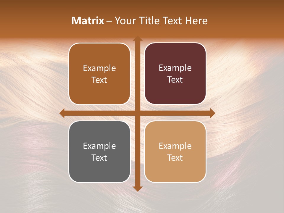 A Group Of Different Colored Hair On A Black Background PowerPoint Template