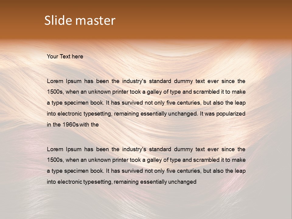 A Group Of Different Colored Hair On A Black Background PowerPoint Template