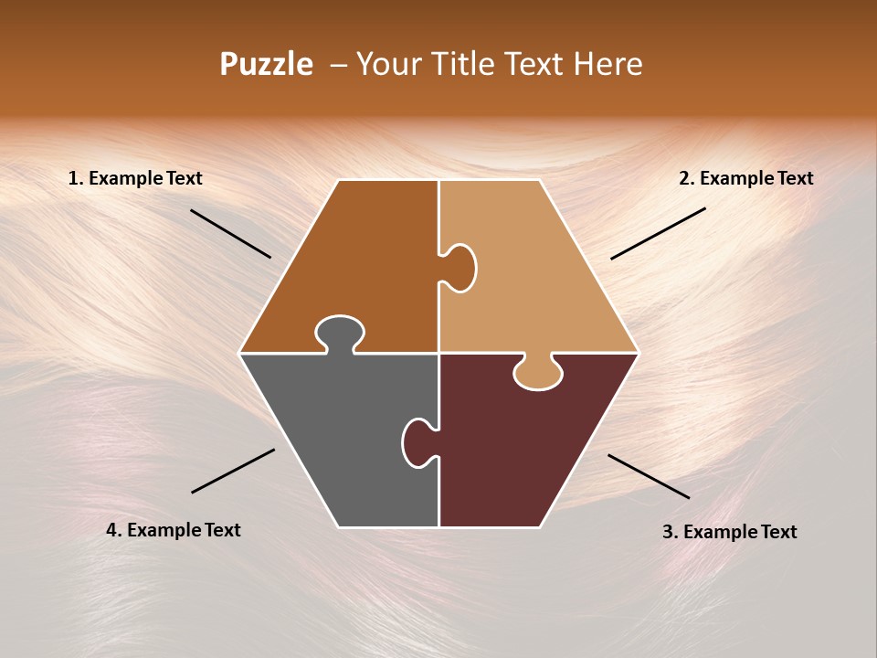 A Group Of Different Colored Hair On A Black Background PowerPoint Template