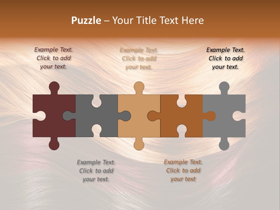 A Group Of Different Colored Hair On A Black Background PowerPoint Template