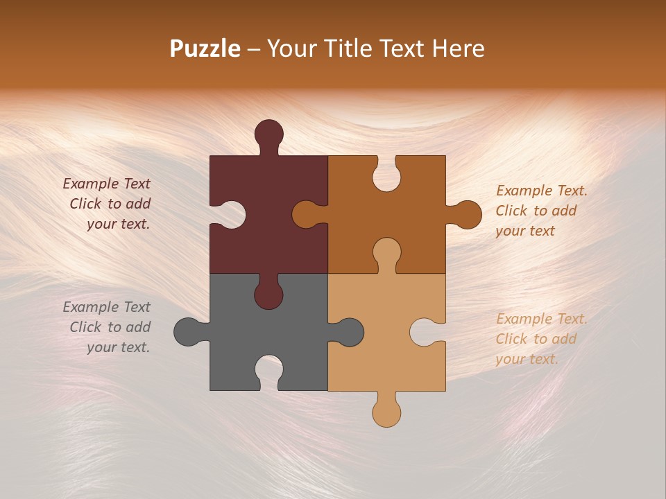 A Group Of Different Colored Hair On A Black Background PowerPoint Template