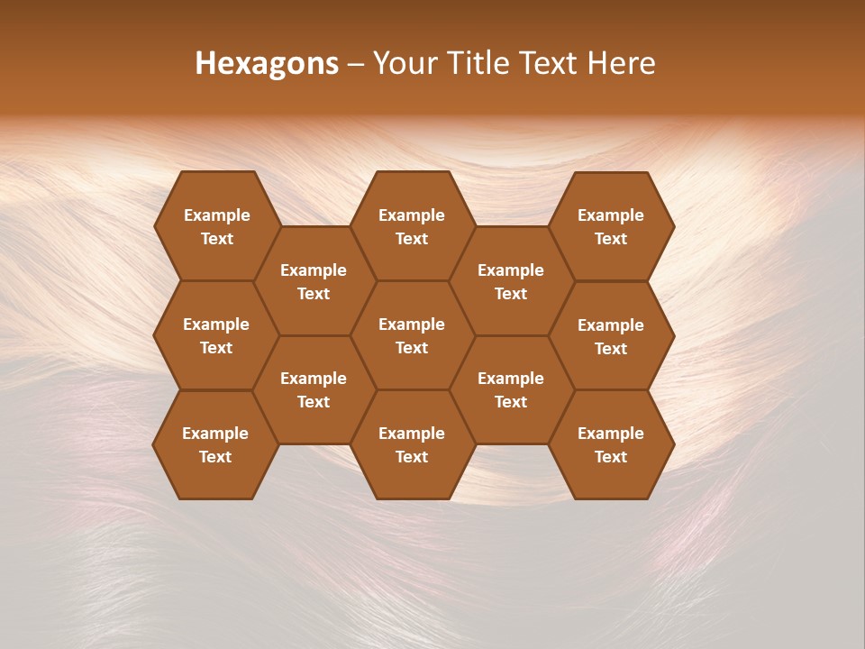 A Group Of Different Colored Hair On A Black Background PowerPoint Template