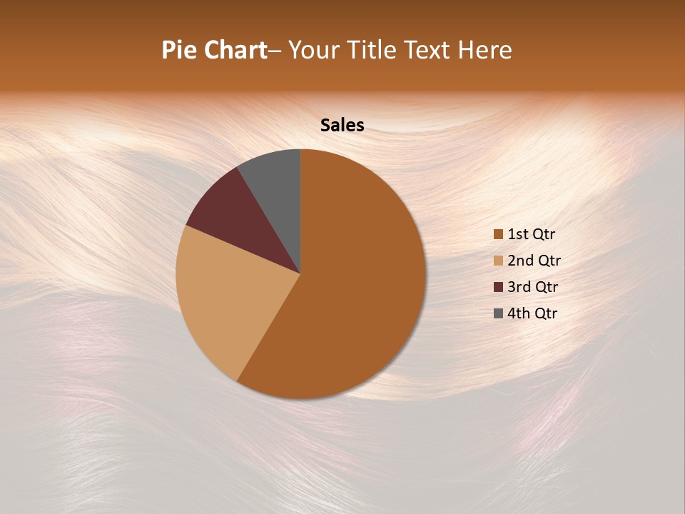 A Group Of Different Colored Hair On A Black Background PowerPoint Template