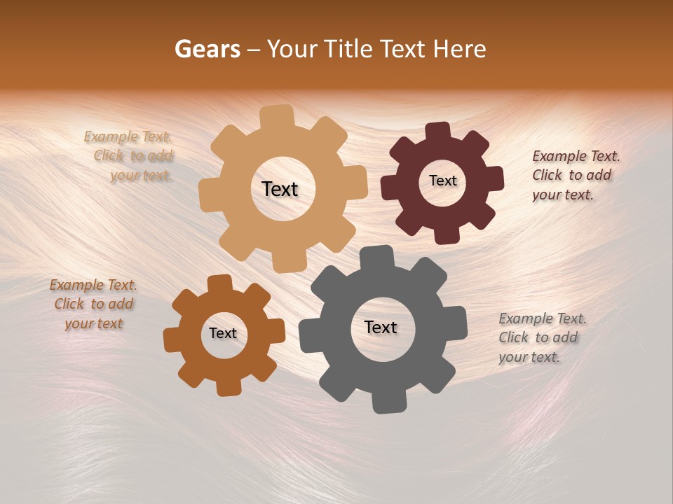 A Group Of Different Colored Hair On A Black Background PowerPoint Template