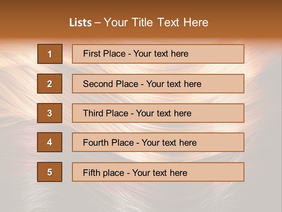 A Group Of Different Colored Hair On A Black Background PowerPoint Template