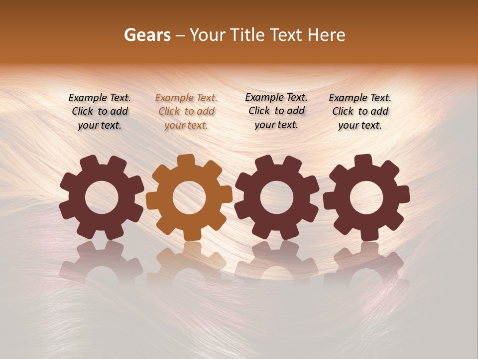 A Group Of Different Colored Hair On A Black Background PowerPoint Template