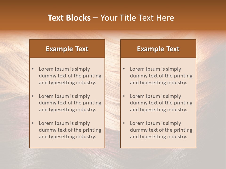 A Group Of Different Colored Hair On A Black Background PowerPoint Template