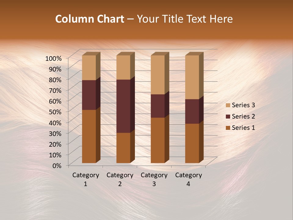 A Group Of Different Colored Hair On A Black Background PowerPoint Template