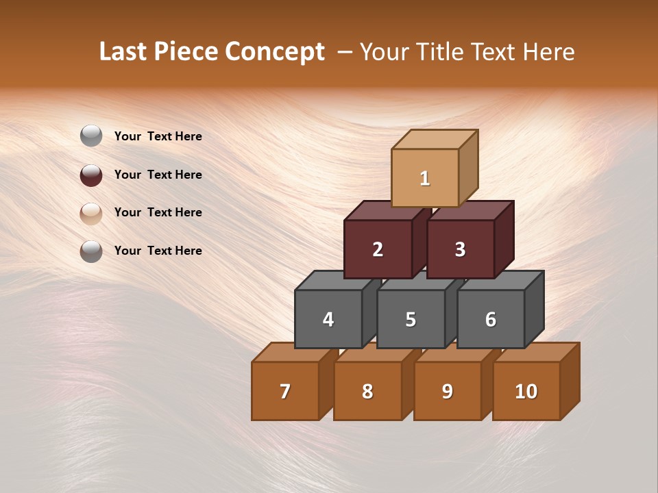 A Group Of Different Colored Hair On A Black Background PowerPoint Template