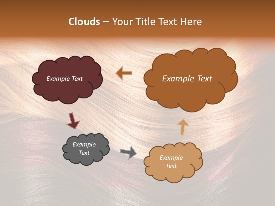 A Group Of Different Colored Hair On A Black Background PowerPoint Template