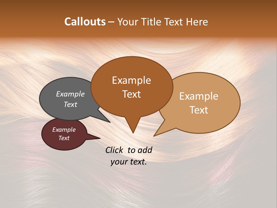 A Group Of Different Colored Hair On A Black Background PowerPoint Template