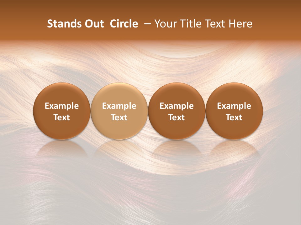 A Group Of Different Colored Hair On A Black Background PowerPoint Template