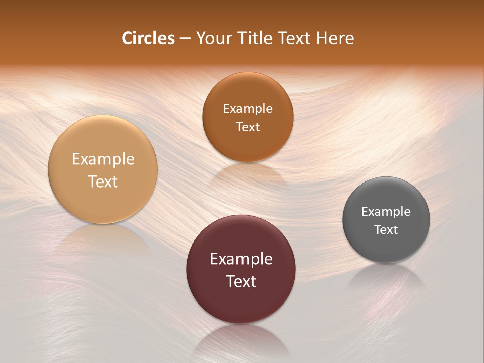 A Group Of Different Colored Hair On A Black Background PowerPoint Template