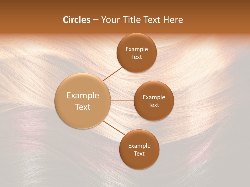 A Group Of Different Colored Hair On A Black Background PowerPoint Template